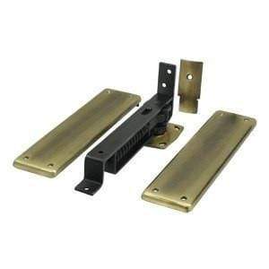 Floor Mounted Adjustable Double Acting Spring Hinges - Multiple Finishes Available - Floor Mounted Double Acting Spring Hinges Satin Brass - 7