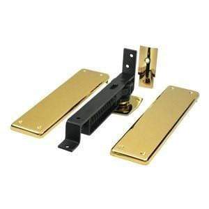 Floor Mounted Adjustable Double Acting Spring Hinges - Multiple Finishes Available - Floor Mounted Double Acting Spring Hinges Solid Brass - 8