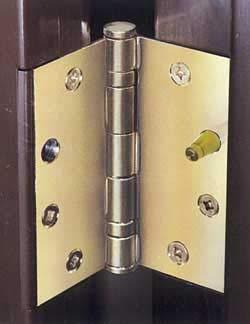 Security hinge pins enhance standard hinges for added protection, made in the USA for durability and reliability.