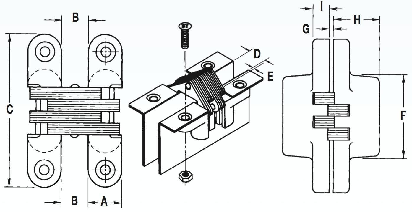 Concealed Hinges - Model 314 Invisible - Cabinet Hinges  - 2