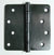 Ball Bearing Door Hinges - 4" With 1/4" Radius Corners - Multiple Finishes - 2 Pack