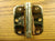3 1/2" x 3 1/2" Spring Hinges with 5/8" radius corner - Multiple Finishes Available - Sold in Pairs - Residential Spring Hinges Bright Brass - 3