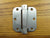 3 1/2" x 3 1/2" Spring Hinges with 5/8" radius corner - Multiple Finishes Available - Sold in Pairs - Residential Spring Hinges Satin Chrome - 6