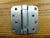4" x 4" Spring Hinges with 5/8" radius corner Satin Chrome - Sold in Pairs - Residential Spring Hinges