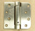 4" x 4" Spring Hinges with square and 5/8" radius corner - Multiple Finishes Available - Sold in Pairs - Residential Spring Hinges Satin Nickel - 1