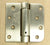 4" x 4" Spring Hinges with square and 5/8" radius corner Satin Nickel finish - Sold in Pairs - Residential Spring Hinges