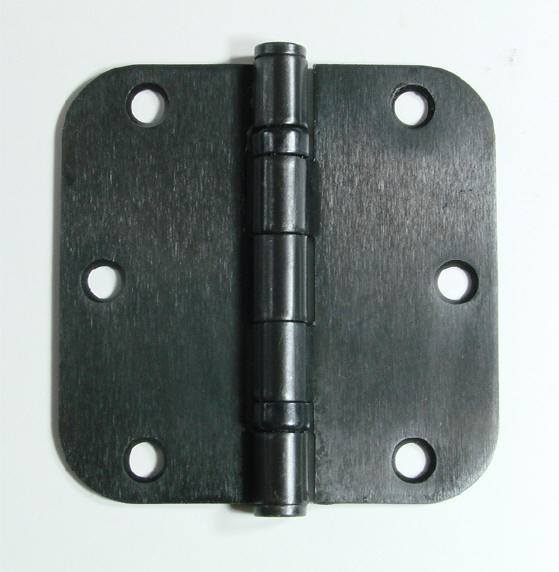 3 1/2" x 3 1/2" with 5/8" radius Residential Ball Bearing Hinges - Multiple Finishes - Sold in Pairs -  Oil Rubbed Bronze - 2
