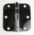 3 1/2" x 3 1/2" with 5/8" radius Residential Ball Bearing Hinges - Multiple Finishes - Sold in Pairs -  Polished Chrome - 7