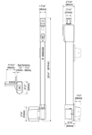 Safety Gate Latch - Top Pull - Black  ML3TPKA - Safety Gate Latches  - 2