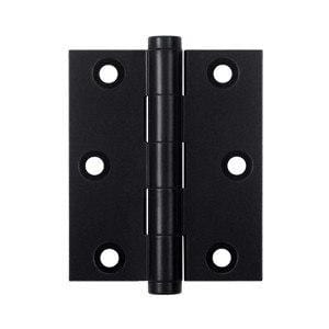 Solid Brass Screen Door Hinges Flat Black Finish - Sold in Pairs - Screen Door Hinges 
