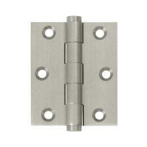 Solid Brass Screen Door Hinges Satin Nickel Finish - Sold in Pairs - Screen Door Hinges 