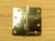 Polished Brass Finish Hinges Solid Brass 4" x 4" with 1/4" radius corners - Sold in Pairs - Solid Brass Hinges