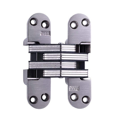 Concealed Door Hinges - 1-1/8 Inch X 4-5/8 Inch - For Min Thick Door 1 3/4 Inch - Soss 218 - Multiple Finishes Available - Sold Individually