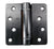 Spring Loaded Hinges - Oil Rubbed Bronze - 4" with 1/4" Radius - 2 Pack