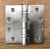 Stainless Steel Ball Bearing - Full Mortise Standard Weight - Multiple Sizes - Sold in Sets of 3 - Stainless Steel Hinges, Commercial Ball Bearing Hinges 4.5 inch x 4.5 inch hinges - 3