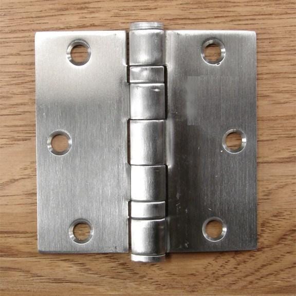 Stainless Steel Ball Bearing - Full Mortise Standard Weight - Multiple Sizes - Sold in Sets of 3 - Stainless Steel Hinges, Commercial Ball Bearing Hinges 5 inch x 5 inch hinges - 9