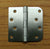 Stainless Steel Hinges 4" x 4"  Plain Bearing Hinge Square Corner with 5/8" Radius Corner - Sold in Pairs - Stainless Steel Hinges