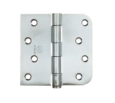 Stainless Steel Hinges 4" X 4" With 5/8" Square Corners - Reversible With Removable Pins - Highly Rust Resistant - 2 Pack