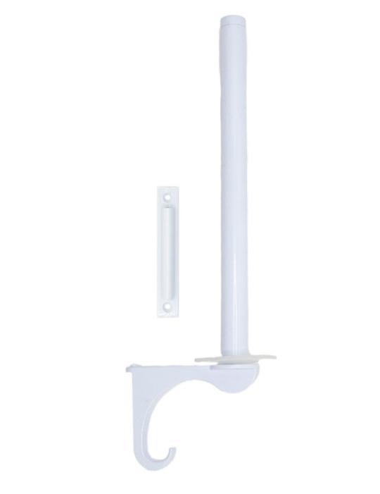 Hinge hanger for behind the door storage, available in multiple finishes, includes mounting bracket for easy installation.