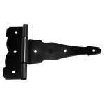 Decorative T-Hinge for  Wood Gates - 8 inches - 310001 - Wood Gate Metal Hinges and Hardware 