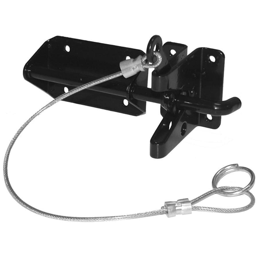 Heavy Duty Wood Gate Gravity Latch with Cable and O-Ring - 210007 - Wood Gate Metal Hinges and Hardware 